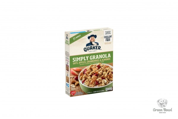 Ngũ Cốc Quaker Simply Granola Táo, Nam Việt Quốc & Hạnh Nhân