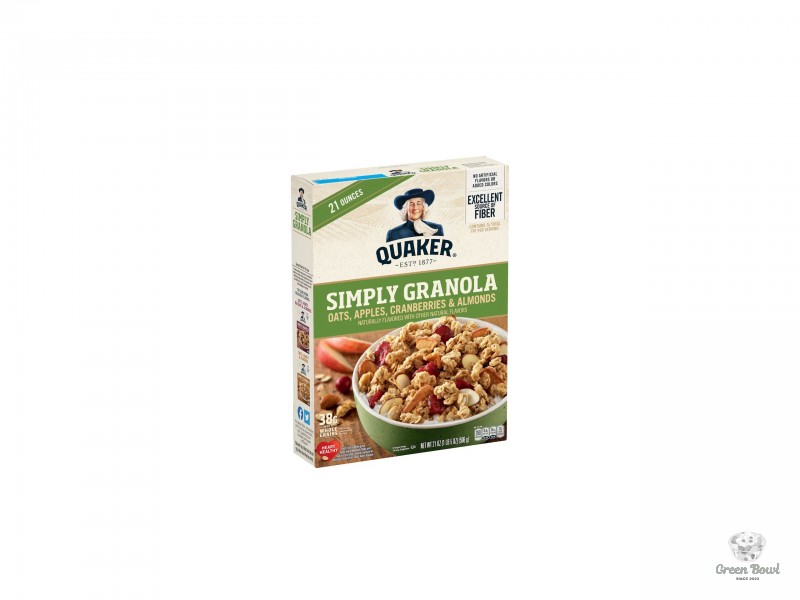Ngũ Cốc Quaker Simply Granola Táo, Nam Việt Quốc & Hạnh Nhân
